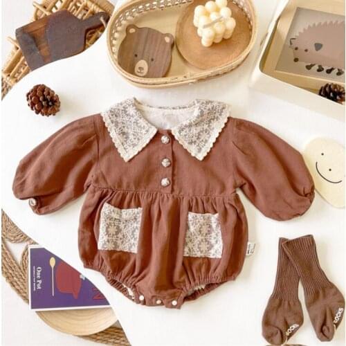 2021 new boys girls rompers cotton full sleeve autumn babys jumpsuit