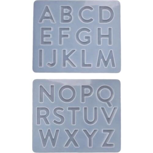 Crystal Epoxy Resin Mold Letter Numbers Silicone Pendant Casting Mould DIY Craft