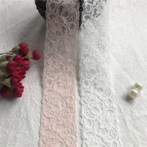 Lace ribbon 5.5cm S1051 width embroidered net lace trims for sewing decoraiton diy garment accessories