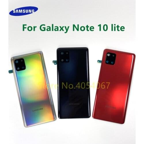 For SAMSUNG Galaxy Note 10 Lite N770 N770F/DS N770F/DSM Back Battery Cover Door Housing NOTE10 LITE Rear Case Panel Lid Shell