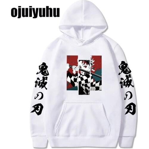 Kawaii Japanese Anime Demon Slayer Hoodies Women Harajuku Cartoon Kimetsu No Yaiba Graphic Hoody Korean Style Sweatshirts Female