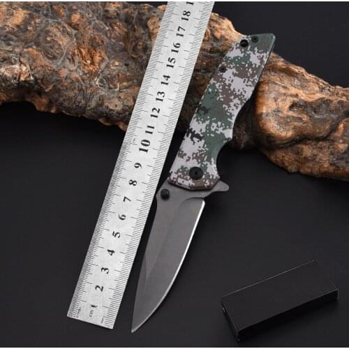 Wilderness Survival Multifunctional Folding Knife Outdoor Pocket Knife Camouflage Folding Knife
