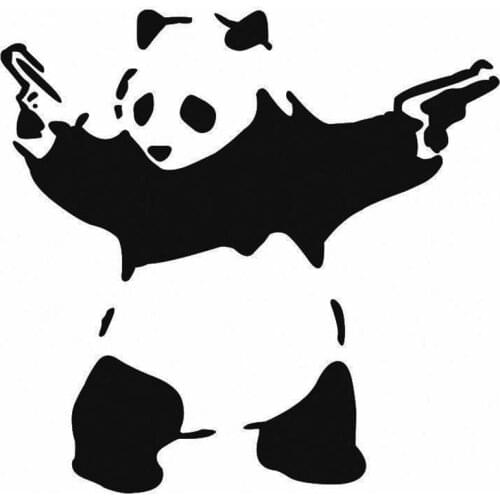 Cartoon Panda Animal Vinyl Decal Sticker Auto Car Window Wall Bumper Decor