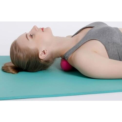 TPE Fascia Ball Lacrosse Muscle Relaxation Exercise Sports Fitness Yoga Peanut Massage Ball Trigger Point Stress Pain Relief