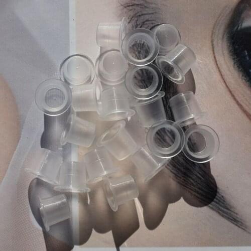 100 Pieces Disposable Tattoo & Permanent Makeup Pigment Ink Caps Cups Large Medium Small Size Microblading Tattoo Ink Cup Cap