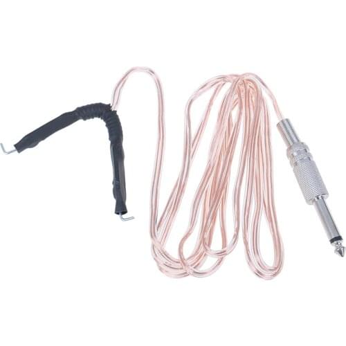 1Pcs Switch Pedal Professional Metal Head Transparent Microphone Clipcord Tattoo Hook Line For Tattoo Power Supply Machine Kit