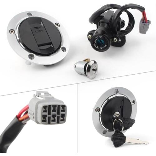 Motorcycle Ignition Switch Seat Lock Fuel Gas Cap Tank Cover 2 Keys For Suzuki GSX-R 600 750 1000 GSX650 1250 DL650 1000 V-Strom