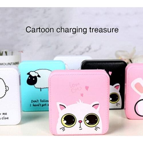 Floveme Cute Portable Mini Power Bank 10000mAh USB External Battery Pack Charger Slim Powerbank For iPhone 11 Pro Max For Huawei