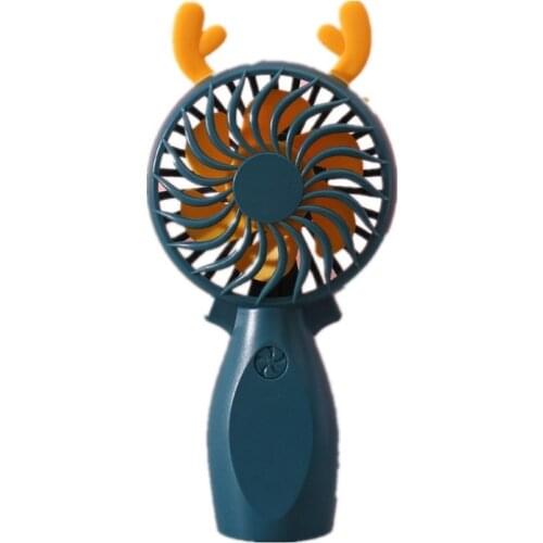 300mAh Portable Mini Rechargeable Cartoon USB Electric Fan Silent Natural Wind Fan For Children Student Outdoor Office