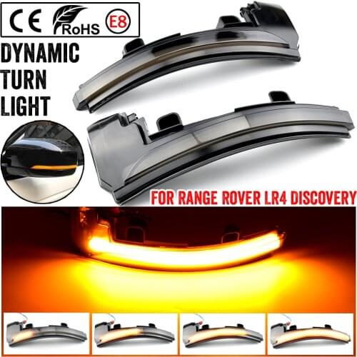 Flowing Water Dynamic Blinker LED Side Mirror Turn Signal Lights For Land Rover Range Rover Sport Evoque MK IV LR4 Discovery