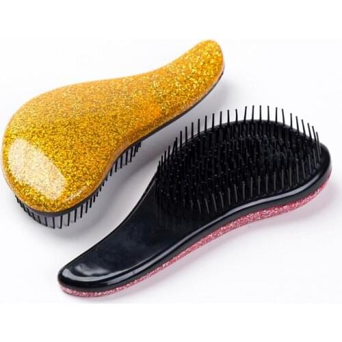 1PC Handle Comb Anti-static Hair Brush Tangle Detangle Shower Massage Hairbrush Comb Salon Hair Woman Styling Tools Beauty
