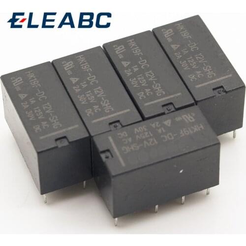 5PCS Relay HK19F-DC5V-SHG HK19F-DC12V-SHG HK19F-DC24V-SHG HK19F 5V 12V 24V