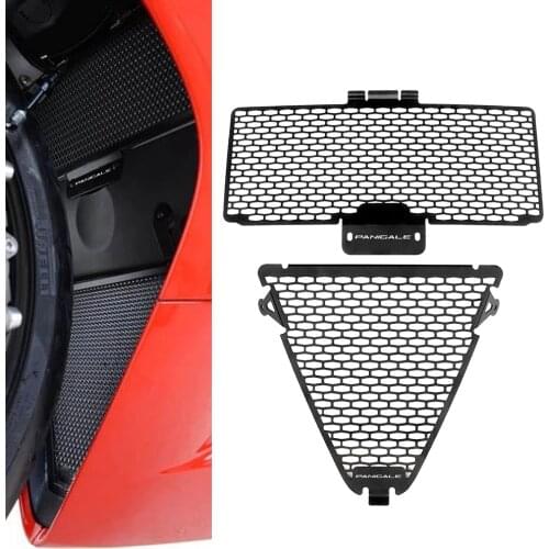For Ducati Panigale 899 959 1199 R S 1299 R FE/S Panigale V2 V2S Stainless Steel Radiator Grille Grill Cover Guard Protection