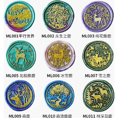 Retro Elk Elements Wax Seal Stamp Replace Copper Head Vintage Envelope Sealing Hobby Tools DIY Sealing Wax Decoration Craft Kits