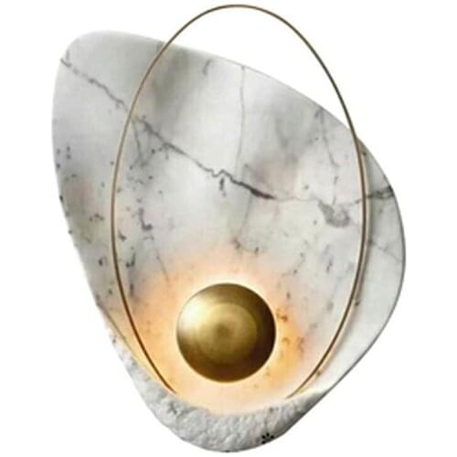 Postmodern wall light modern minimalist home bedroom bedside lamp creative marble furniture showroom window wall lamp