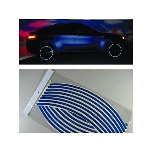 Car-styling Wheel Rim Reflective Sticker For Chery Tiggo Fulwin A1 A3 QQ E3 E5 G5 V7 EMGRAND EC7 EC7-RV EC8