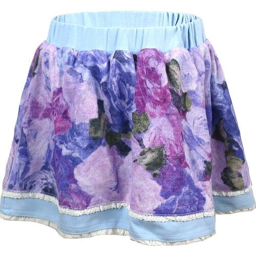 Autumn Toddler Girls Corduroy Skirts Casual Skirt Girls Tutu Skirts Kids Elastic Waist Print Princess Skirt For Age 8 10Y 4D0644