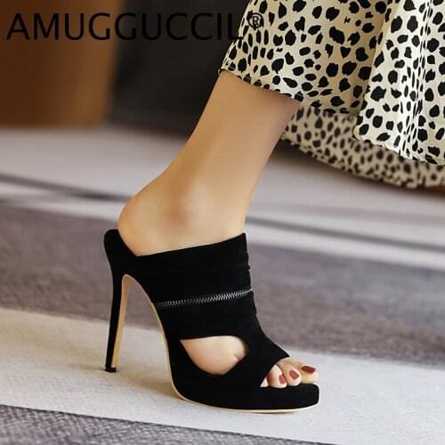 2021 New Plus Big Size 30-52 Red Pink Beige Green Fashion Sexy High Heel Female Lady Women Summer Sandals Slippers L1298