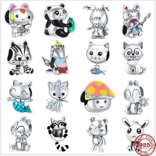 Hot Sale 100% Real 925 Sterling Silver Charm Fit Original Pandora Bracelet Making Fashion DIY Jewelry For Women Factory Outlet