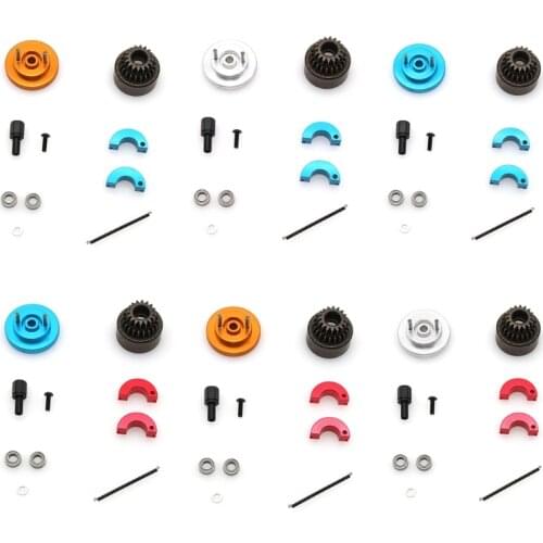 1Set Complete Flywheel Clutch Bell 16T 21T Shoes Spring Ball Bearings Nitro Engine Parts for HSP 1/10 Buggy Truck Truggy GXMB