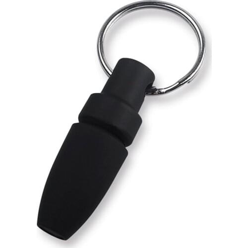 1pcs Black Cigar Punch With Key Ring Portable Small Cigar Cutter Pocket Stainless Steel Blade Clip Smoking Accessories Tool
