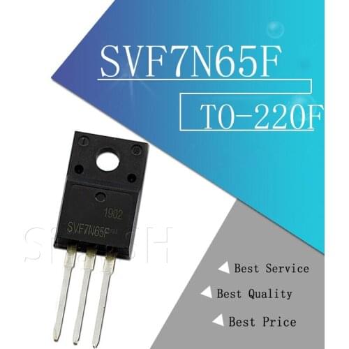 10pcs/lot SVF7N65F SVF7N60F JCS7N65FB MDF7N65B TO-220F 7A 650V Power MOSFET Transistor
