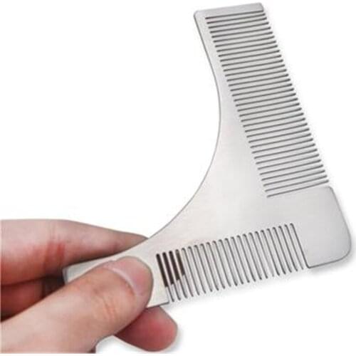 100PC by DHL Stainless Steel Beard Shaping Tool Beard Bro Sex Man Moustache Hair Trimmer Beard Trim Template Hair Cut model
