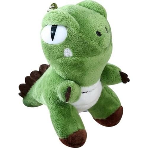 11cm/4inch Mini Soft Plush Dinosaur Joint Doll for Handbags Decorations for Clothing & Handbag Car Keychain Key Ring
