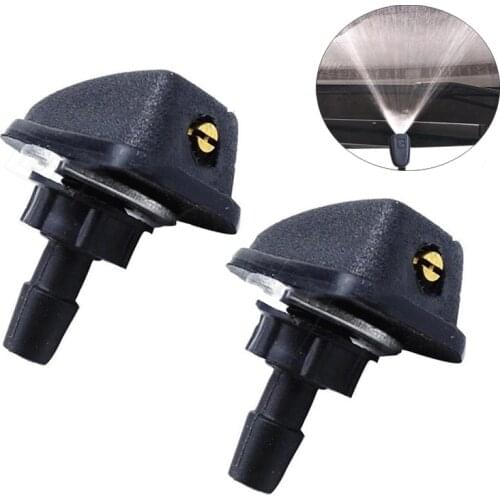 2Pcs Car Water Spray Jet Nozzle For Opel Mokka Antara For Front Windshield Wiper Washer Spray Fan Glass Nozzle Outlet Adjustment