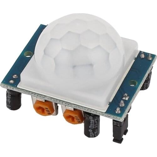 5pcs HC-SR501 Adjust IR Pyroelectric Infrared PIR Motion Sensor Detector Module Blue