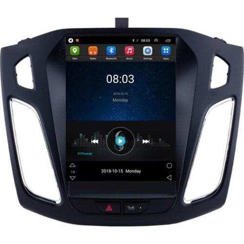 Android 9 Tesla Style Vertical Screen 9.7-inch Car Multimedia Player GPS Navigation Stereo Radio for 2010-2016 Ford Focus