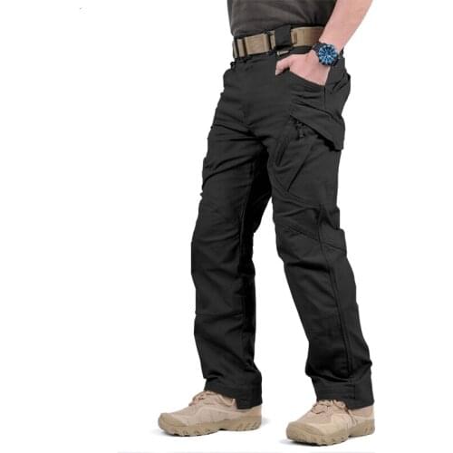 IX9 City Tactical Cargo Pants Men Combat SWAT Army Military Pants Many Pockets Stretch Flexible Man Casual Trousers 5XL