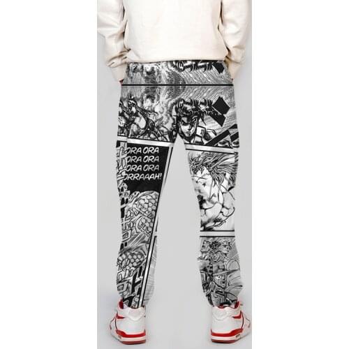 Jojo Bizarre Adventure Jogger Men Streetwear Spring Autumn Sweatpants Anime Casual Trackpants Men Harajuku Pants Fashion Loose