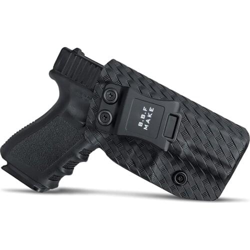Glock 19 Holster IWB Kydex Carbon Fiber Custom Fit: Glock 19 19X / Glock 23 / Glock 25 / Glock 32 / Glock 45 (Gen 3 4 5)Pistol