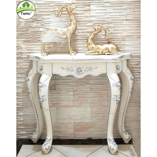 European-style Porch Decorative Desk Console Table Entrance Cabinet for Living Room Home Decor
