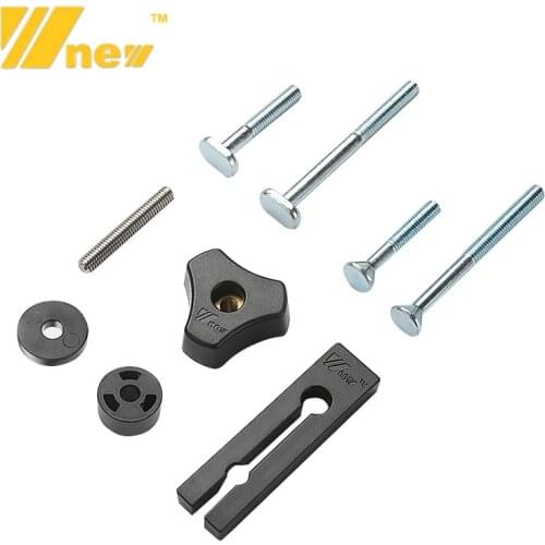 Woodworking M6 Nut Handle T Screw Self-locking Screw Slider Feather Board Retaining Ring Washers for Router Flip Table Saw Table