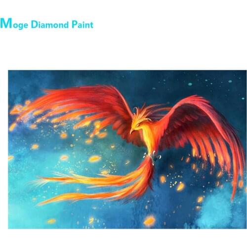 Phoenix Nirvana Diamond Painting Animal Bird Round Full Drill Nouveaute DIY Mosaic Embroidery 5D Cross Stitch Home Decor Gifts