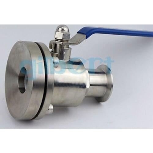 2" 51mm SUS316L Stainless Steel Sanitary 2" Tri Clamp Tank Bottom Ball Valve For Homebrew Dairy Product