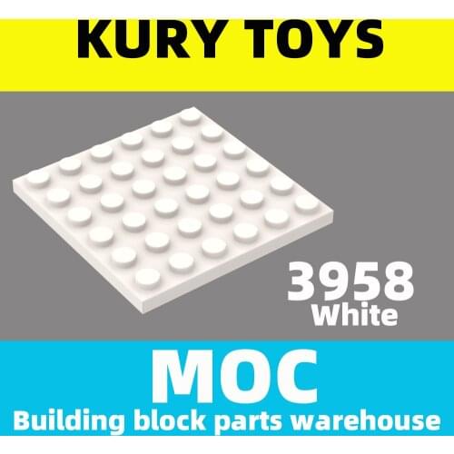 Kury Toys DIY MOC For 3958 Building block parts For Plate 6 x 6 For Plate