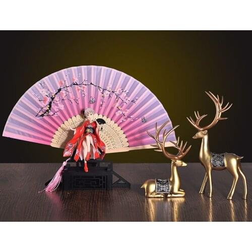 Kasugano Sora Folding Fan New Anime Characters Hand-Made Gift Box Creative Home Study Living Room Wine Cabinet Decoration