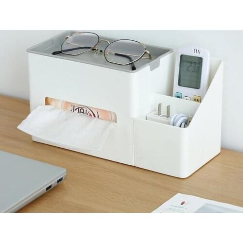 Multifunctional Desktop Tissue Box Pumping Box Roll Paper Tube Home Bedroom Living Room Remote Control Storage Box