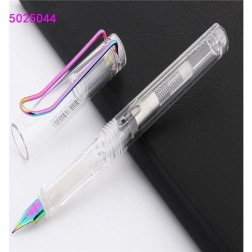 Fashion color high quality Transparent white School student office Supplies Fountain Pen New