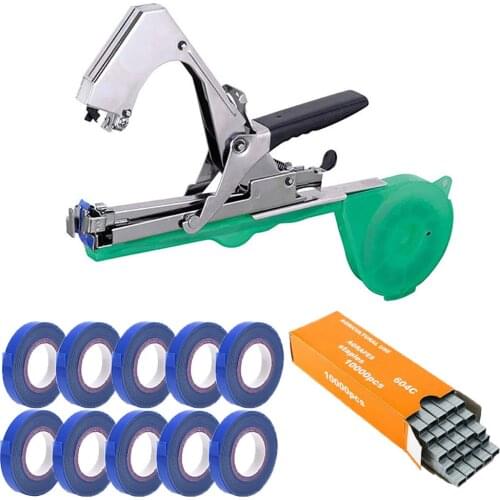 Orchard Farm Vine-tying Unit Garden Hand Tying Binding Machine kit with 10pcs Tape and STAPLE
