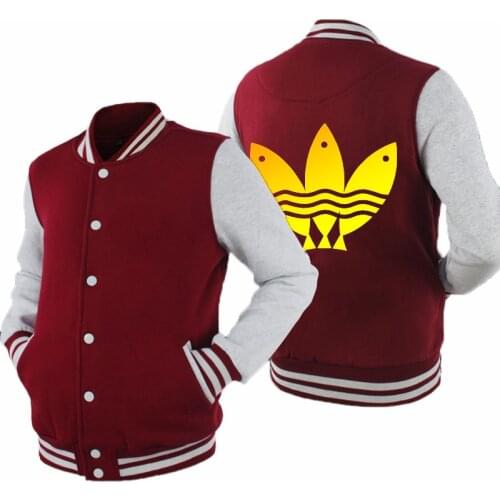 2020 New Casual Baseball Uniform Coat Male Bomber Jacket Men Rib Sleeve Brand Clothing Hot Sale us size men jacket