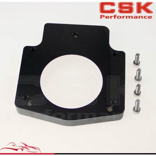 Manifold Adapter Plate for 92MM Throttle Body Spacer G M GEN III LS1 LS2 LS6 LSX LS4 BK