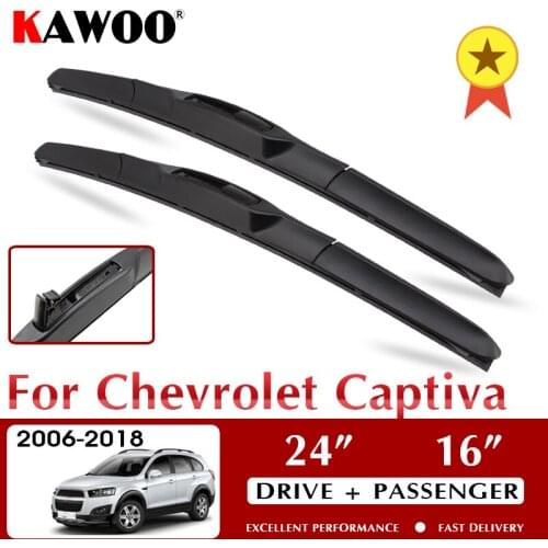 KAWOO Wiper LHD/RHD Front Wiper Blades for Chevrolet Captiva MK1 2006 - 2016 2017 2018 Windshield Windscreen Front Window 24"16"