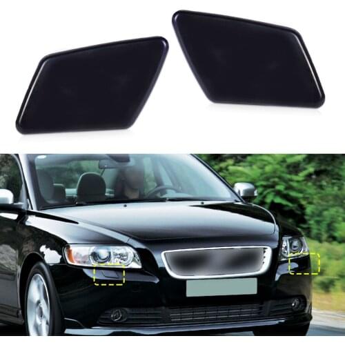 Flap Bumper Headlight cover Cap Nozzle Plastic Black Right Accessories