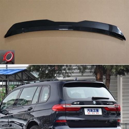 Use For BMW X7 2018-2021 Roof Spoiler Factory Style Carbon Fiber Look Accessories Body Kit