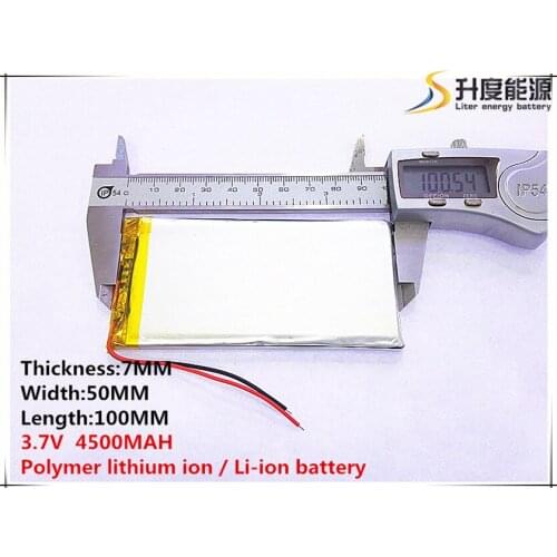1pcs [SD] 3.7V,4500mAH,[7050100] Polymer lithium ion / Li-ion battery for TOY,POWER BANK,GPS,mp3,mp4,cell phone,speaker