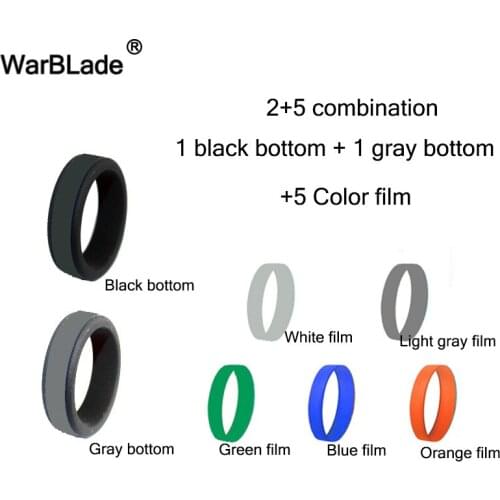 8mm Silicone Ring Hypoallergenic Crossfit Flexible Sports Silicone Rings DIY Your Personality Rubber Finger Ring For Men Women